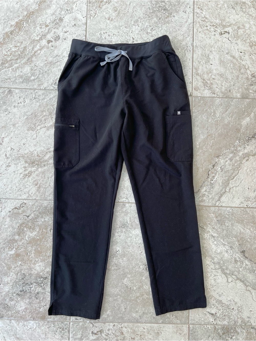 FIGS High Waist Yola Skinny Scrub Pants in Black (PO#: 5700), size XL/T